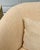 Baker Furniture Company Pair of Vintage Curved Barrel Chairs in Pale Apricot Linen Blend For Sale - Image 4 of 16