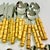 Late 20th Century Chinoiserie Coastal Bamboo 18/8 Stainless Flatware Service for 10 - 50 Pieces For Sale - Image 11 of 13