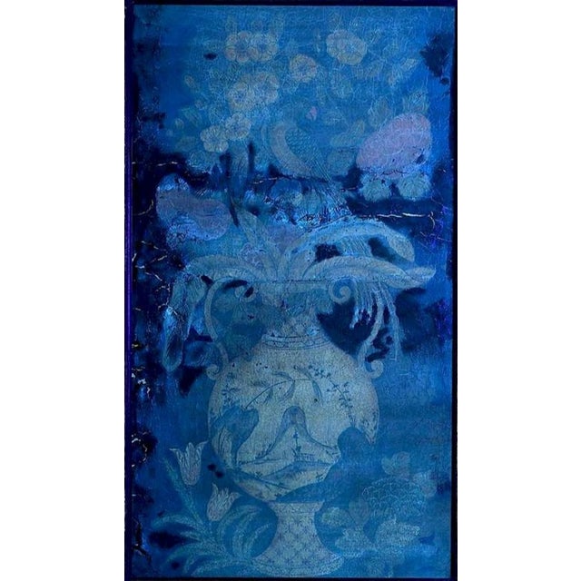 18th Century Flemish Painted Leather Panels - Set of 2 For Sale - Image 9 of 11