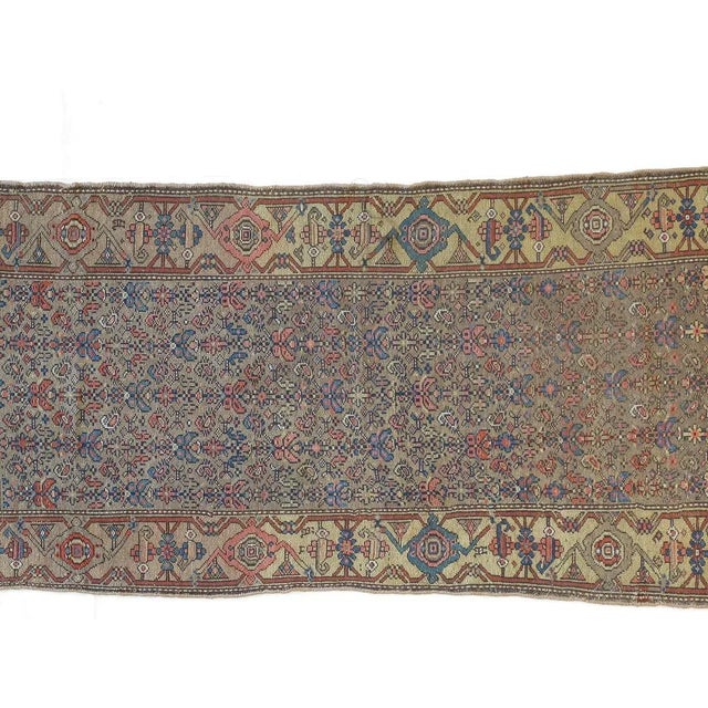 Wool on wool pile genuine hand made very fine antique North West Persian rug.