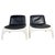 Black Vintage Space Age Fiberglass Lounge Chairs by Carl Straub, 1968, Set of 2 For Sale - Image 8 of 12