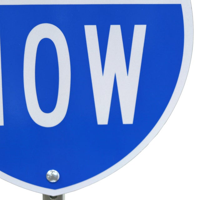 Innerstate Now (Breathe) - Original Mindfulness Pop Art Steel Sign Sculpture by Scott Froschauer For Sale In Los Angeles - Image 6 of 9