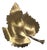 1950s Krementz 14k Gold Overlay Leaf Brooch For Sale