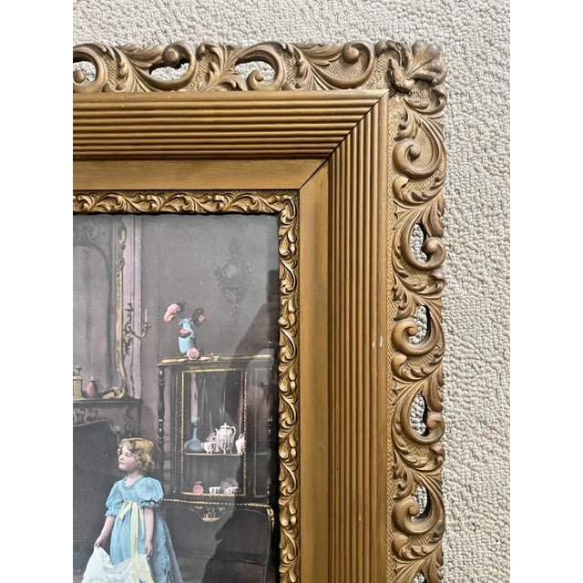 1898 Painted French Wedding Photograph For Sale - Image 4 of 8