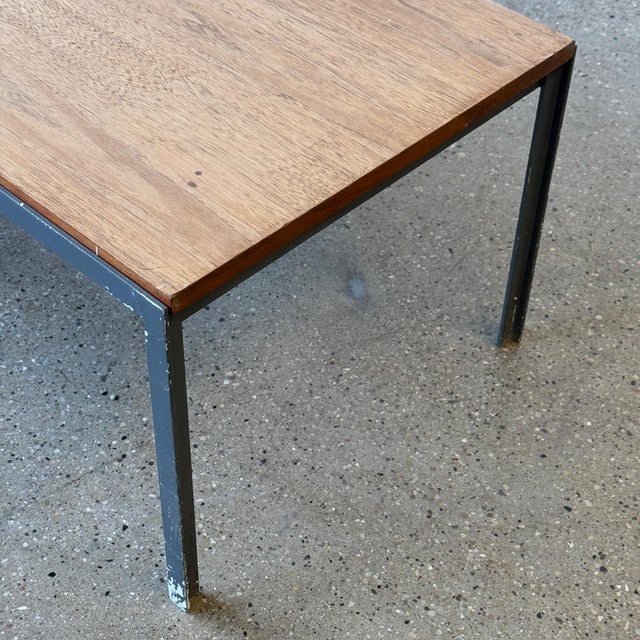 Mid-Century Modern T-Bar Walnut Coffee Table Bench by Florence Knoll for Knoll Associates For Sale - Image 3 of 8