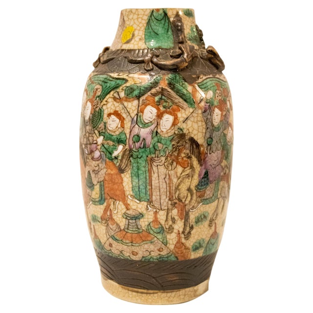 Antique Chinese Nankin Vase, 1850 For Sale