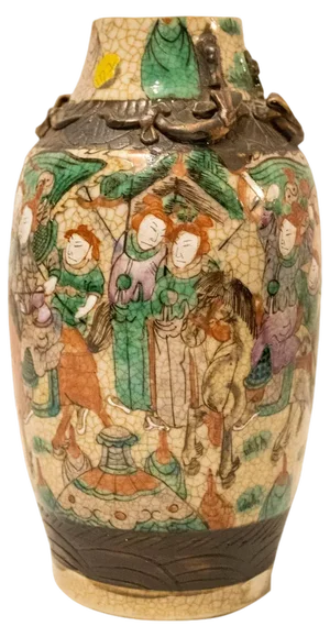 Antique Chinese Nankin Vase, 1850