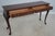 Queen Anne Century Queen Anne Mahogany Banded Two Drawer Console Table For Sale - Image 3 of 17
