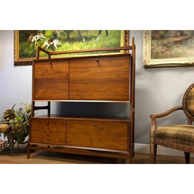 West Elm Teak Hutch/Credenza/Sideboard Chairish