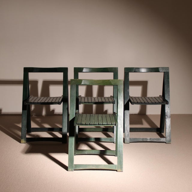Trieste‘Folding Chairs by Aldo Jacober for Alberto Bazzani, Italy 1970s, Set of 4 For Sale - Image 10 of 10