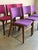 Purple Rosewood Dining Chairs in Style of Erik Buch Upholstered Mid-Century Seating Set of 6 Denmark 1960s For Sale - Image 8 of 10