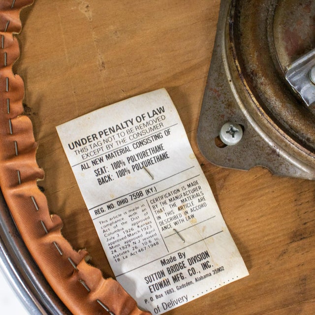 Mid to Late 20th Century Art Deco Streamline Moderne Dining Set With Round Table & 2 Chairs by Sutton Bridge For Sale - Image 17 of 18