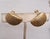 1960s Vintage Signed Napier Goldtone Shell Shaped Clip Earrings-2 Pieces For Sale - Image 5 of 7