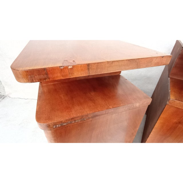 Bedside Tables by Jindrich Halabala for Up Závody, 1930s, Set of 2 For Sale - Image 11 of 18