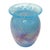 Michael Nourot Signed Art Glass Vase, Blue and Purple Swirl For Sale - Image 12 of 15