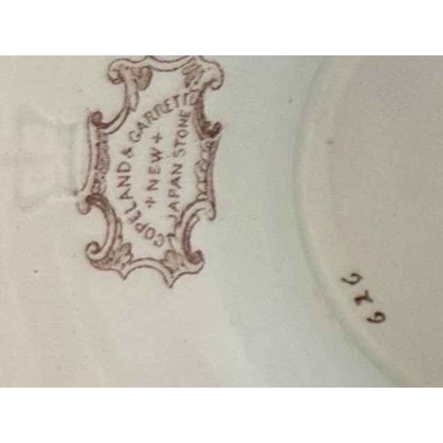 Ceramic Early Victorian Copeland & Garrett Hand-Painted Ironstone Tureen, C. 1835–45 — A Rare Survivor With Original Stand. For Sale - Image 7 of 10