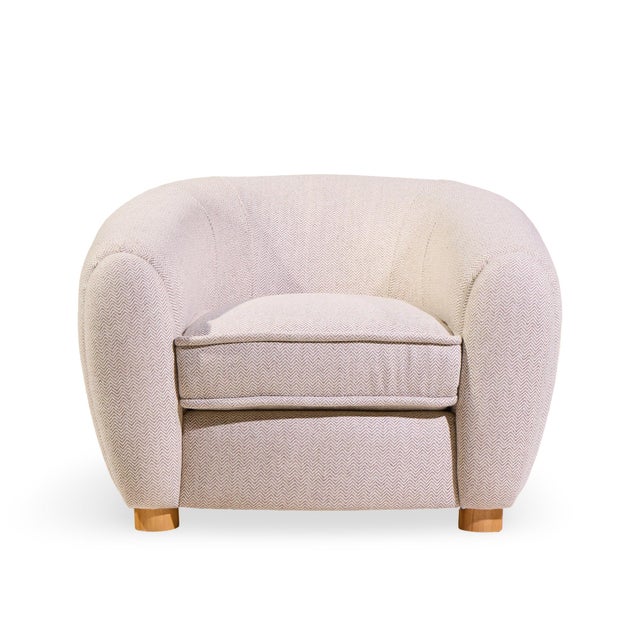 Mid 20th Century Jean Royère Style Mid Century Polar Bear Lounge Chairs - Pair For Sale - Image 5 of 12