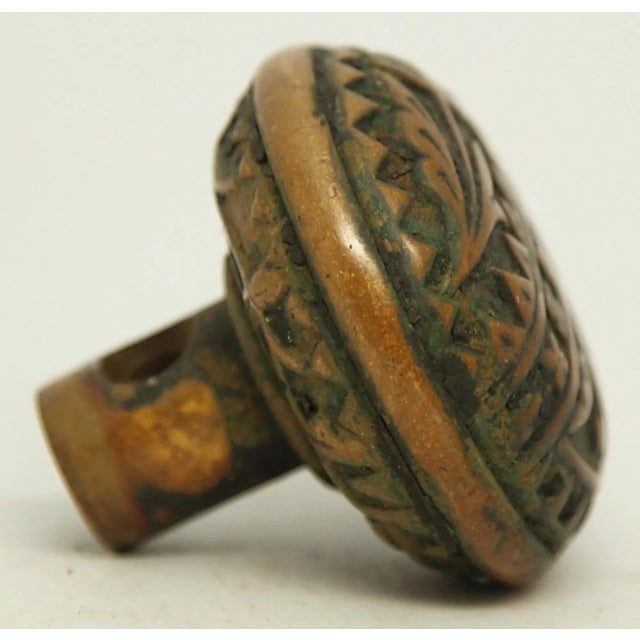 Traditional Antique 1880s Britten Graham & Mathess Bronze Door Knob For Sale - Image 3 of 5