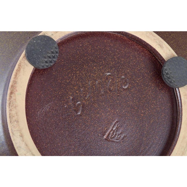 Large Stoneware Bowl with Horses Ornament by Michael Andersen, Bornholm, 1970s For Sale - Image 4 of 5