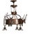 Antique Art Nouveau Chandelier, 1890s For Sale - Image 6 of 15