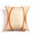 Orange Studio Variously Organic Hand-Dyed Orange & Neutral Base Shibori Silk Arc Coral Pillow For Sale - Image 8 of 12
