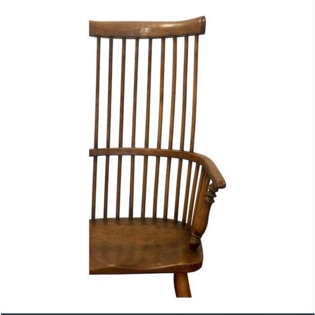 Wood Antique English Windsor Chair, 1820 For Sale - Image 7 of 9