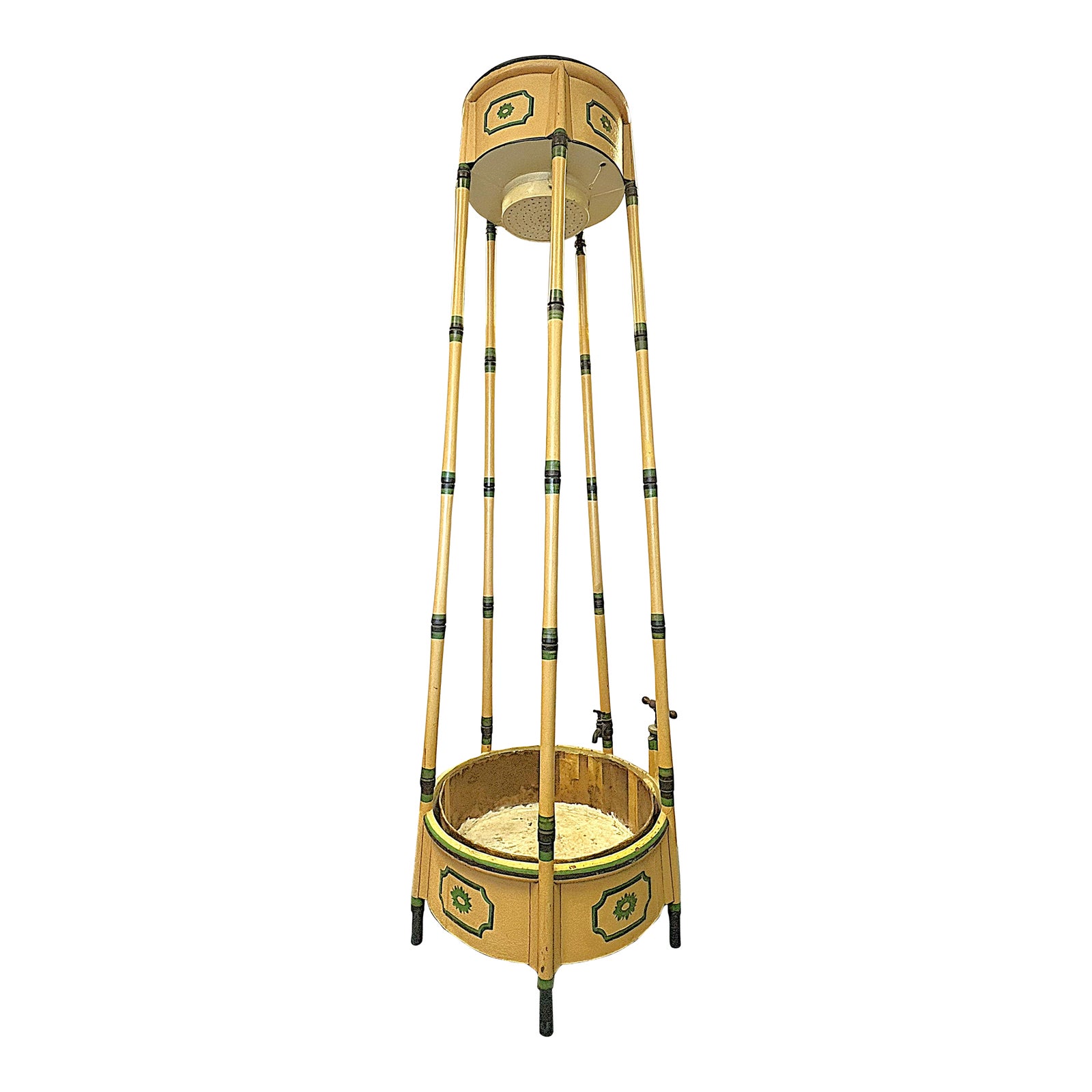 19th Century English Regency Pump Operated Bathing Apparatus | Chairish
