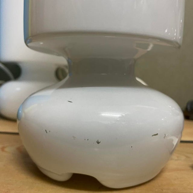 Green, Blue and White Hand-Blown Glass Lykta Table Lamps from Ikea, Set of 4 For Sale - Image 14 of 16