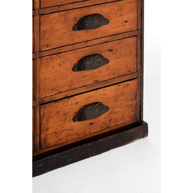 Vintage English Haberdashery Drawers For Sale - Image 8 of 13