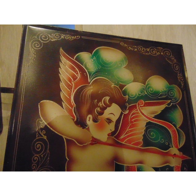 Image, SAGITTARIUS, ARCHER, zodiac sign, vintage from the 1950s, dimensions: height 55 cm, width 40,3 cm.