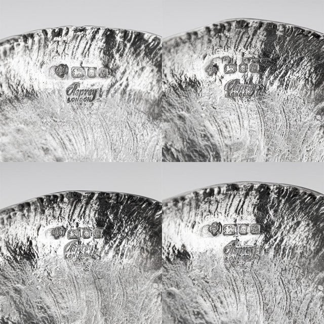 Silver Fox Head Dishes fom Asprey & Co., 1980s, Set of 4 For Sale - Image 11 of 12