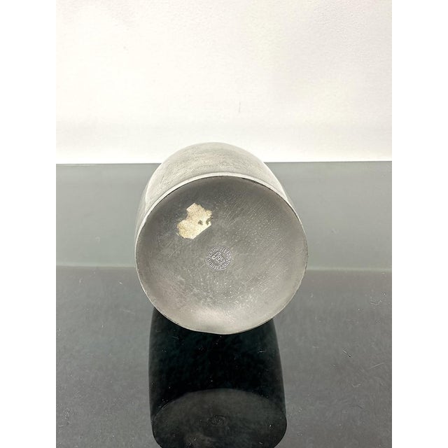 1970s Vintage Italian Vase in Pewter by Peltro Cesare, 1970s For Sale - Image 5 of 6