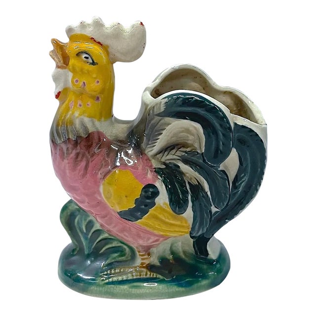 Small Antique Chicken Cachepot For Sale