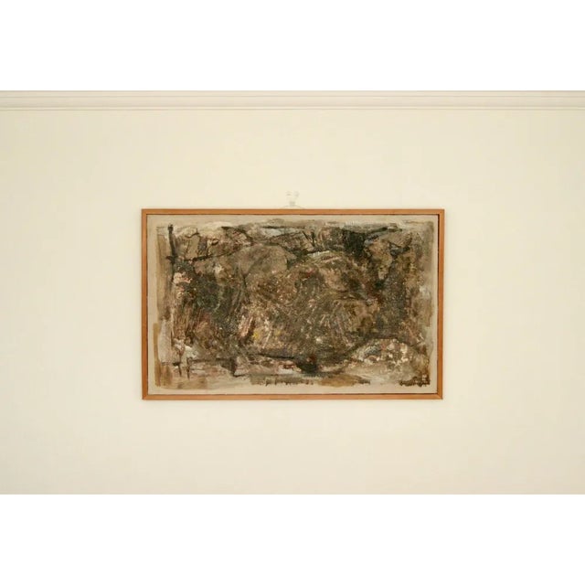 Erik Emanuelsson, Abstract Composition, 1960s, Oil on Panel, Framed For Sale