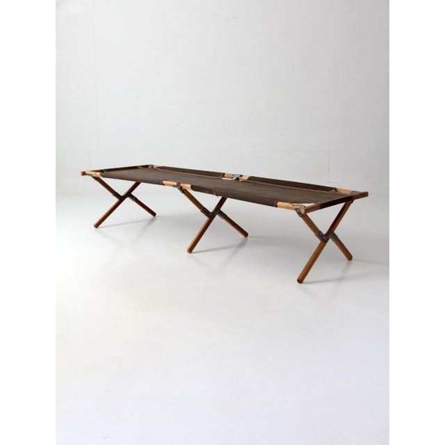 Vintage Byer Folding Campaign Style Camp Cot For Sale - Image 15 of 18