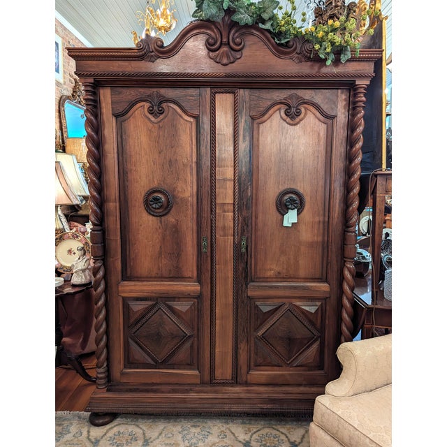Antique Spanish Armoire For Sale - Image 10 of 12