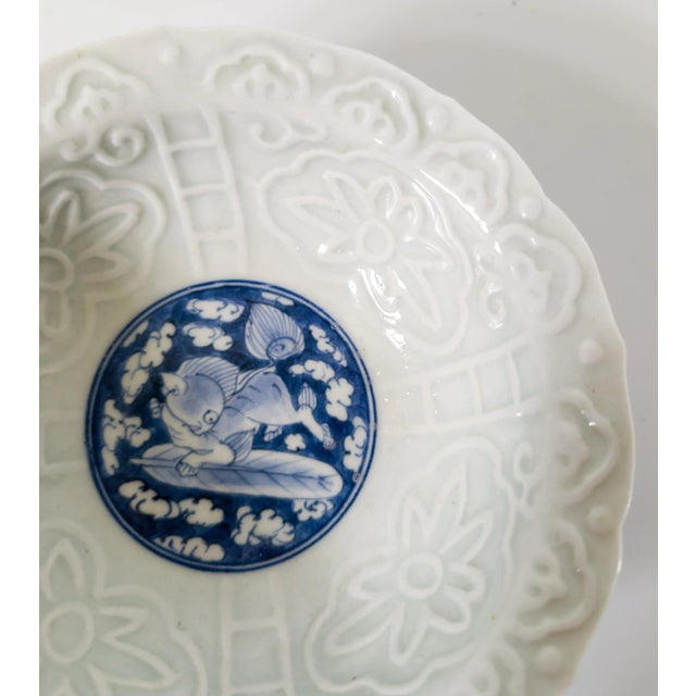 Early 20th Century Chinese Celadon Green and Blue Bowl For Sale - Image 4 of 10