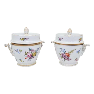 19th Century Porcelain Fruit Coolers - a Pair
