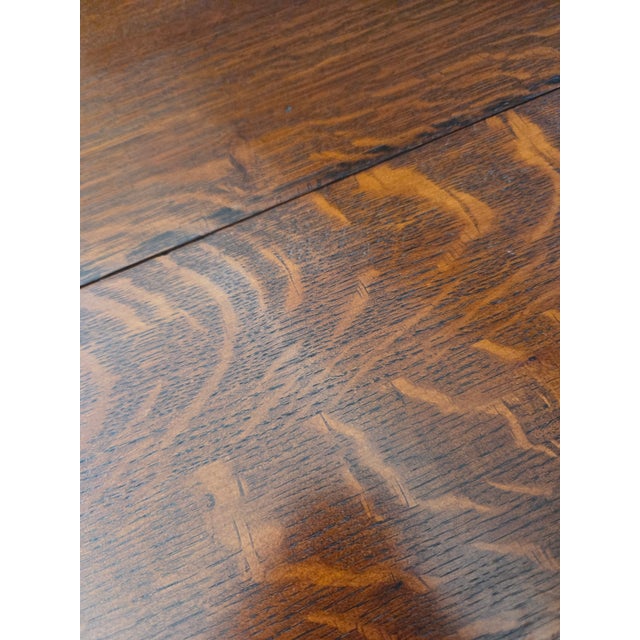 Antique English Table Drop Leaf Gateleg Barley Twist Oak Medium End Table Oval For Sale - Image 14 of 17