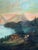Antique Landscape Painting - Atmospheric Mountains Around a Camp For Sale - Image 10 of 13