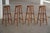 Wood Vintage Rustic Pine Bar Stools, 1930s, Set of 4 For Sale - Image 7 of 18