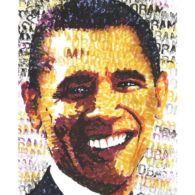 Artist: Chris Britz Title: Obama Year: 2008 Signed: Yes Medium: Watercolor Paper Size: 30 x 22.5 inches ( 76 x 57 cm )...