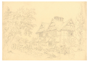 Alexander Monro, Pickersleigh House, Great Malvern, 1831, Graphite Drawing