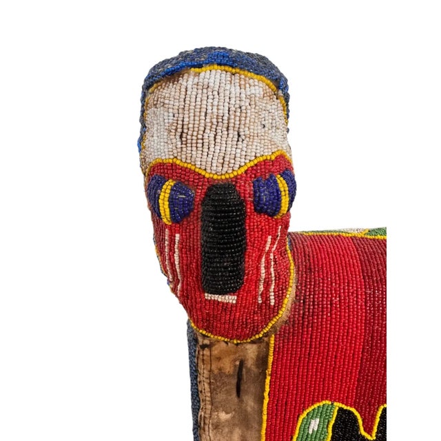 Mid 20th Century West African Beaded Armchair: A Yoruba Royal Seat For Sale - Image 10 of 15