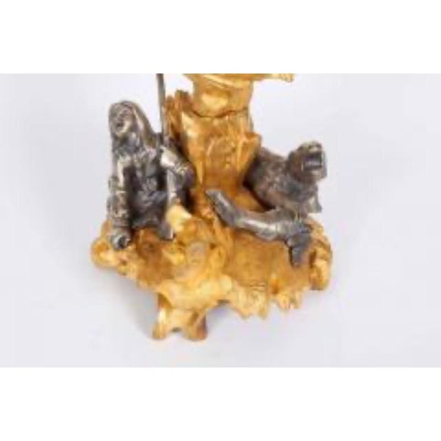 Important Ormolu and Silvered Bronze Figural Wine Cooler, Possibly Russian, 1860 For Sale - Image 4 of 6