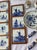 Vintage Delft Blue Tiles, Salt and Pepper Shaker, and Tray, 1920s, Set of 7 For Sale - Image 3 of 12