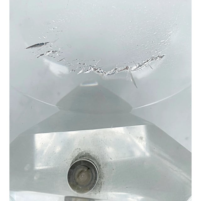 Plastic 1970s Carole Stupell Faceted Swivel Top Lucite Ice Bucket, Octagonal For Sale - Image 7 of 8