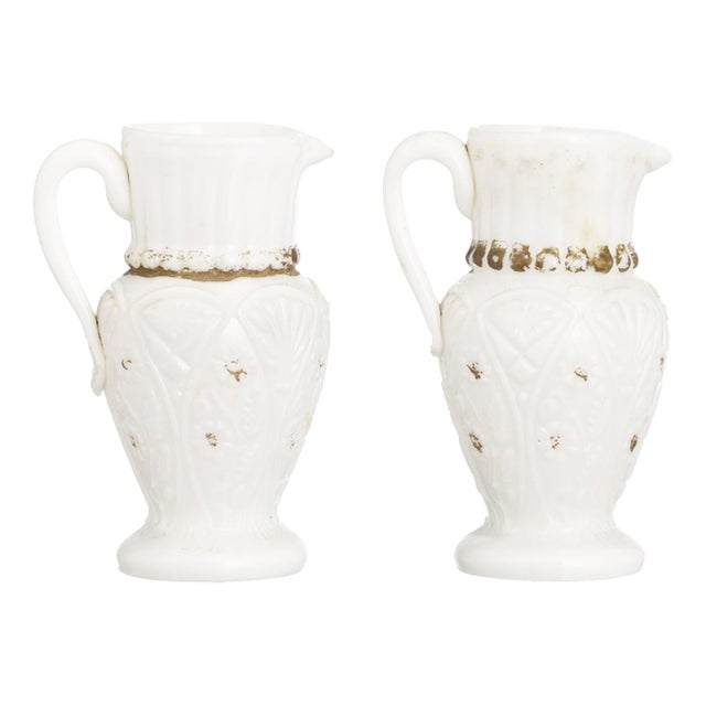 Mugs in Opaline Glass, Set of 2 For Sale