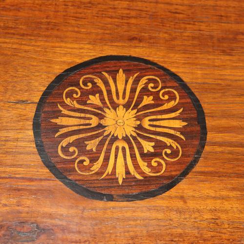 Antique Small Table Walnut Maple Inlays Bois De Violette Xix Century For Sale - Image 5 of 9