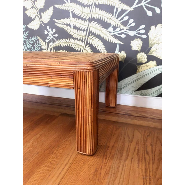 Vintage Split Reed Bamboo Coffee Table Chairish